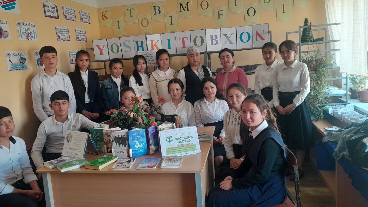 Eng faol kitobxon o‘quvchilar ishtirokida Yosh kitobxon tanlovi bo'lib o‘tdi.